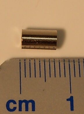 1 Hülse 4x0,5x7mm, vernickelt                               