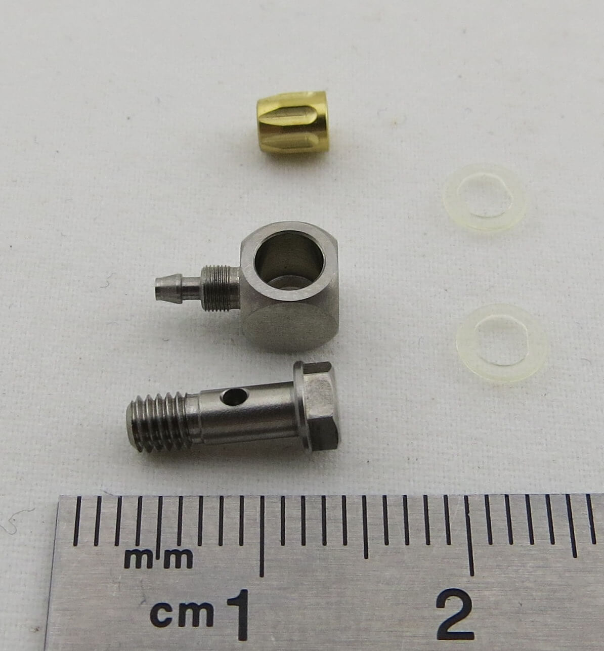 ScaleART Nippel gewinkelt 90°, aus Edel- stahl, für 2mm Schl