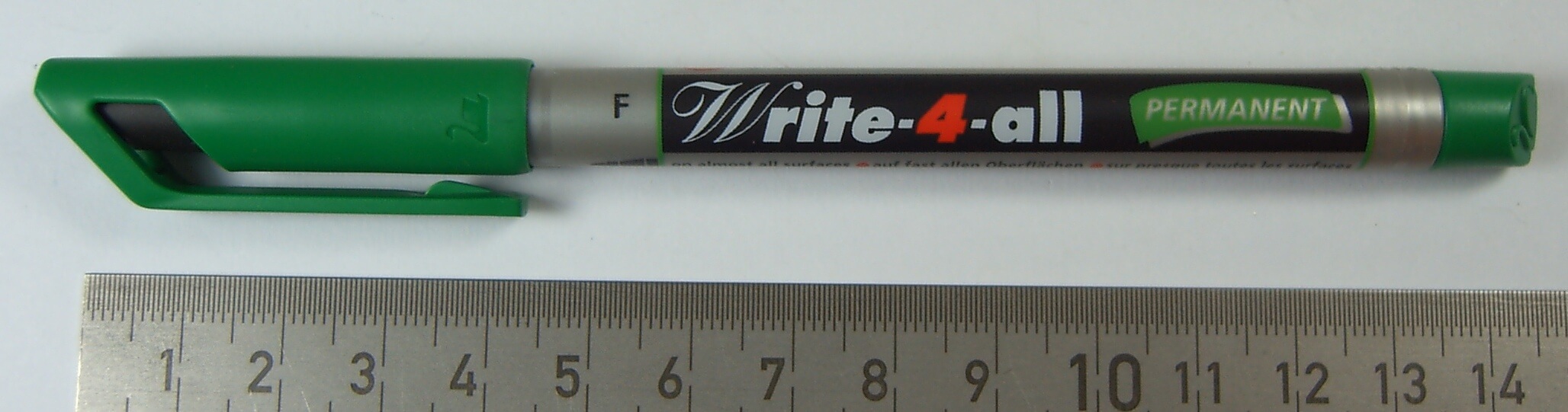 Permanent-Marker Write-4-all, Stabilo, GRÜN, Strichstärke 1 Permanent-Marker Write-4-all, Stabilo, GRÜN, Strichstärke