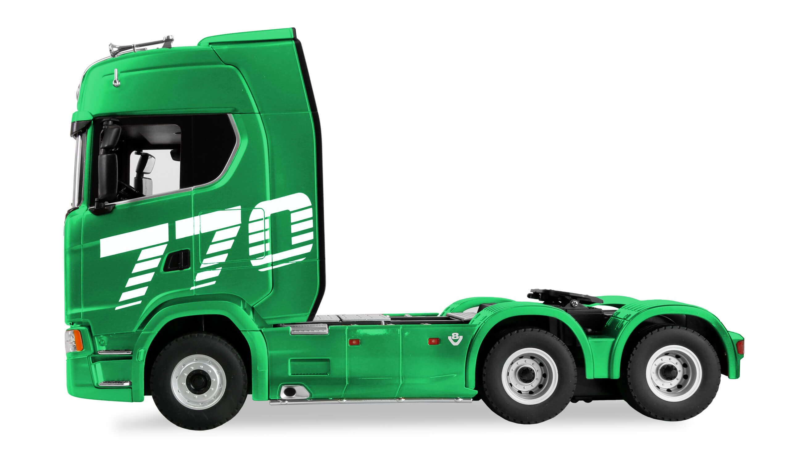 Scania 770S, RTR. Fertig montiert mit Karosserie, Licht un