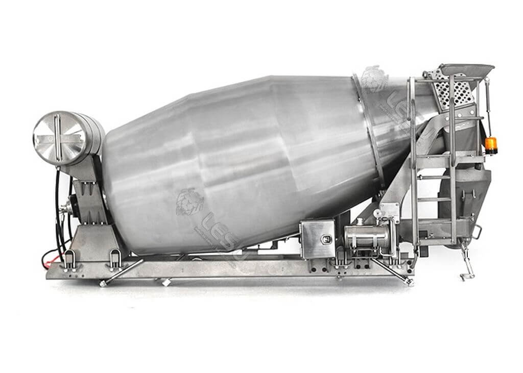 1:14 Betonmischer-Aufbau aus Edelstahl für 3-Achs LKW 1:14 Betonmischer-Aufbau aus Edelstahl für 3-Achs LKW