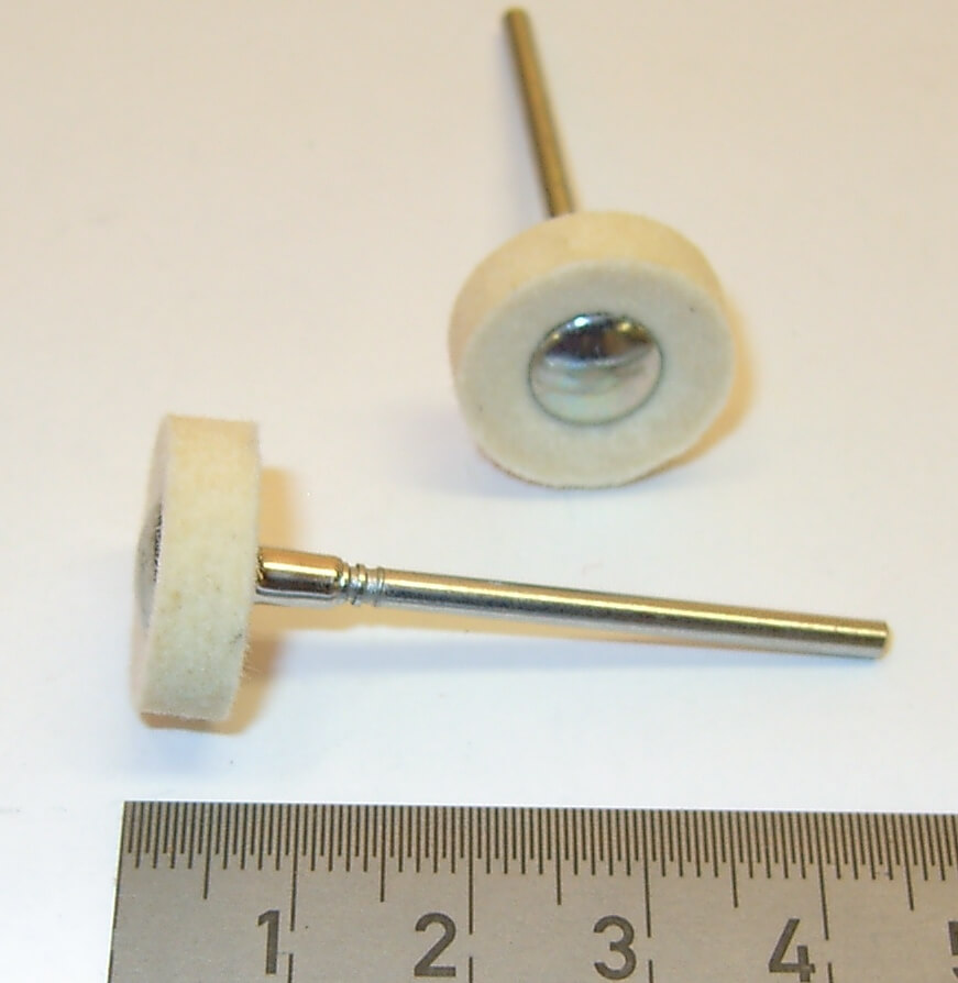 Filz-Polierstift Scheibe 2,35mm-Schaft 1x Filz-Polierstift Scheibe 2,35mm-Schaft