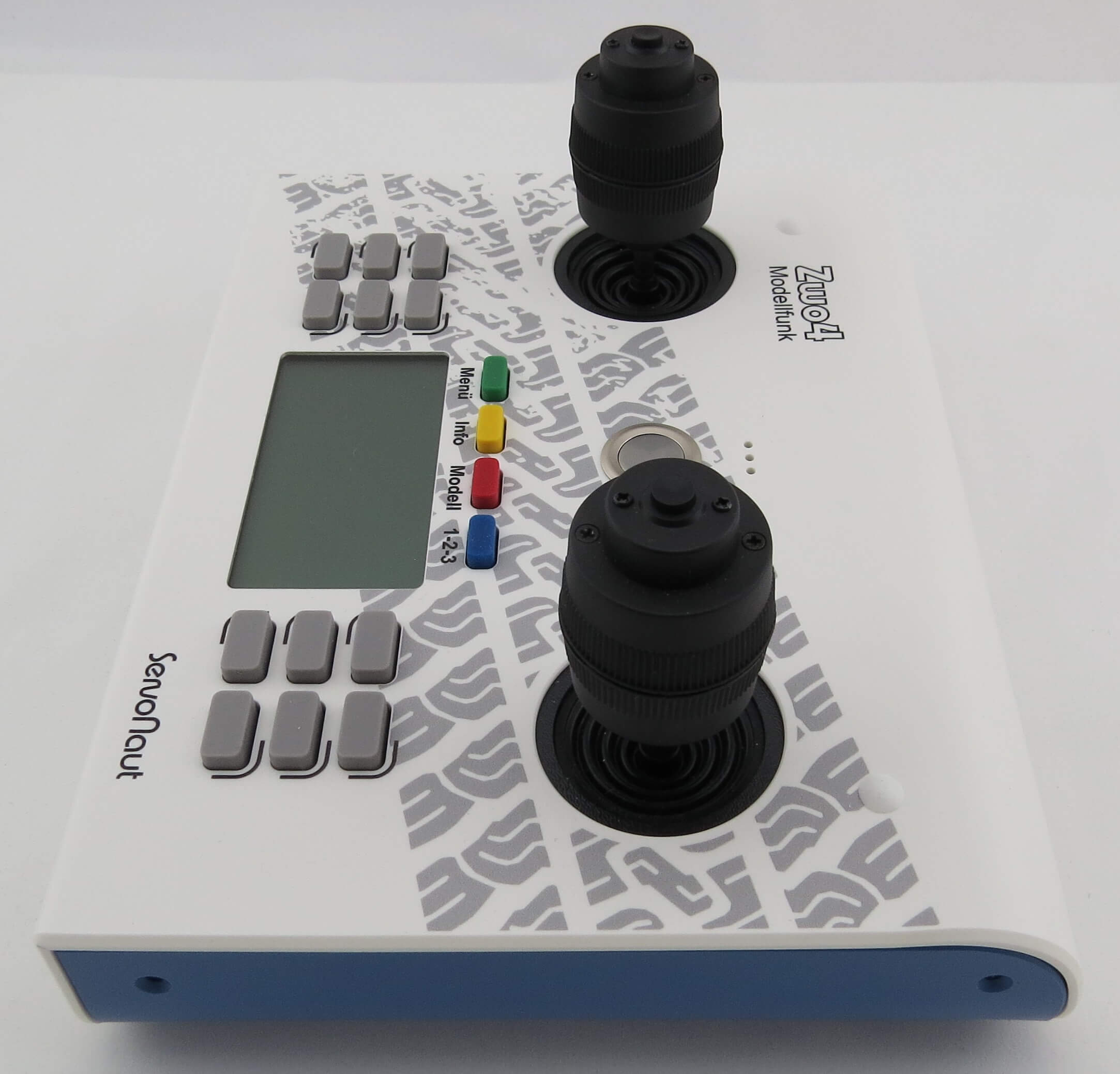 Servonaut Pultsender HS-16, 3D-Knüppel, 2,4GHz, weiss-blau