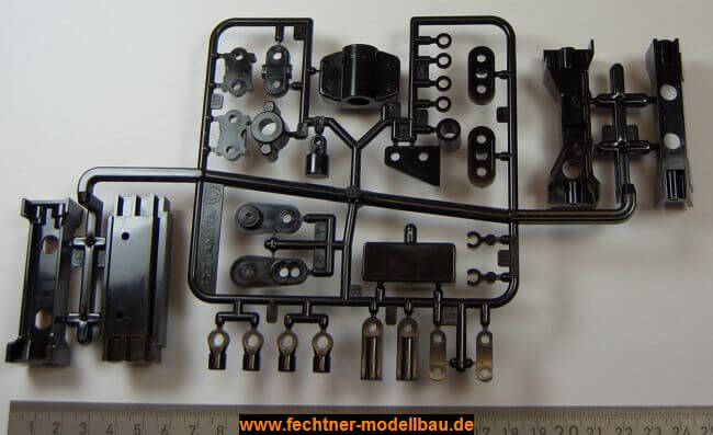 Spritzguss-Teilesatz C-Teile, schwarz. Für verschiedenene