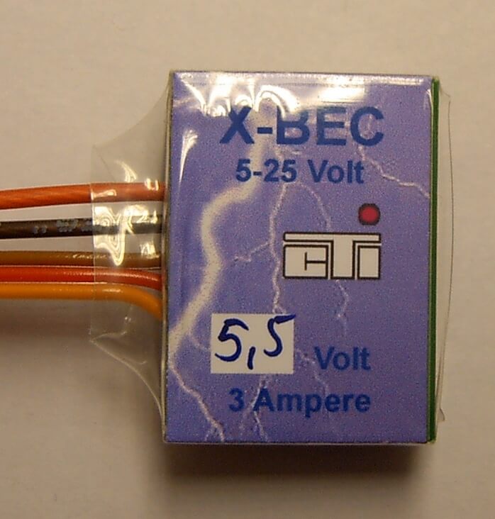 X-BEC 5,7-35V Eingangsspannung, 5,5V Ausgang, bis max. 8A   