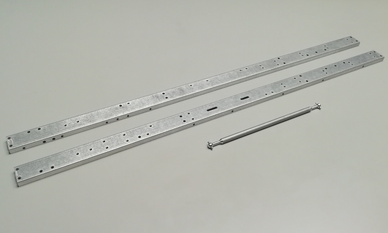 Verlengd frame voor afrolkipperopbouw geschikt voor Tamiya