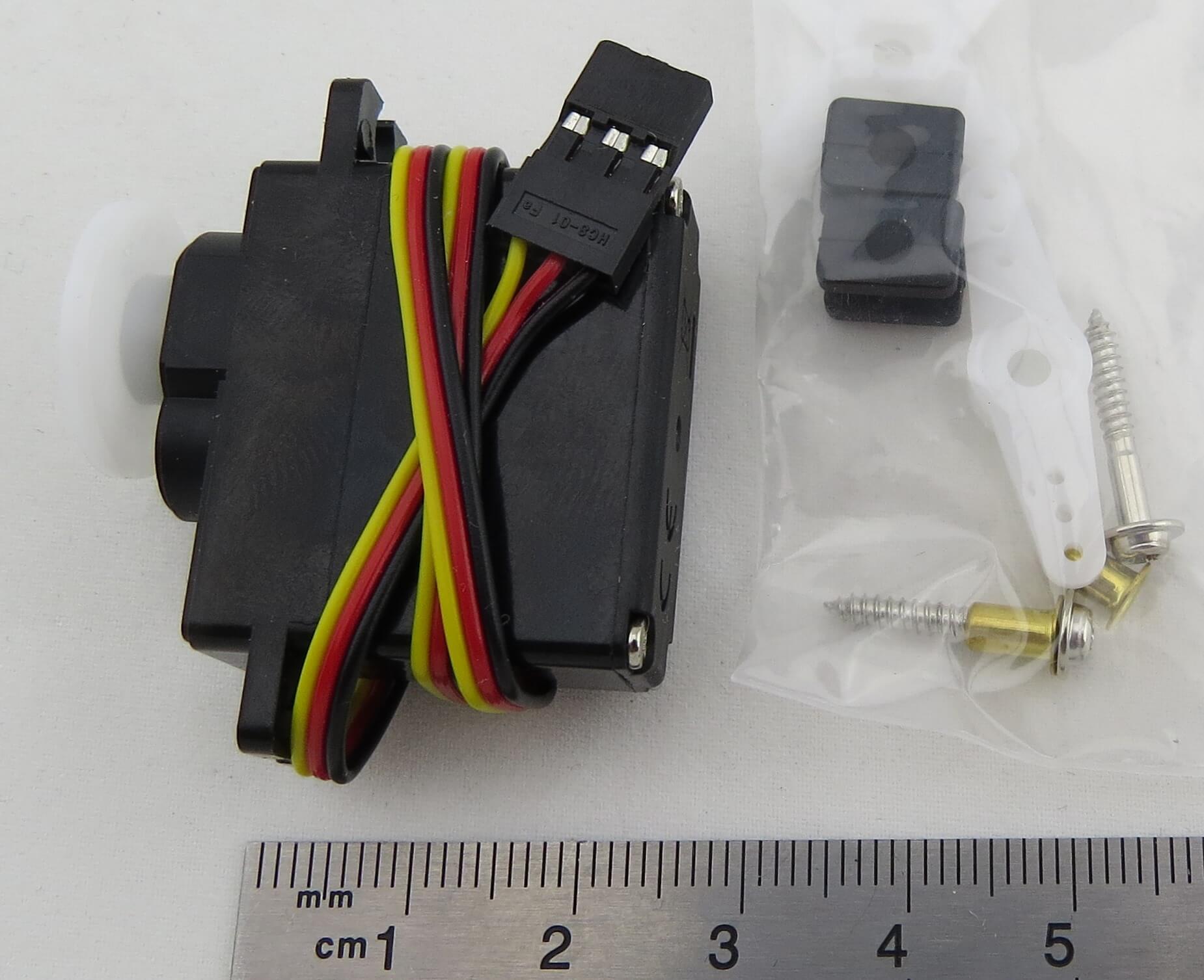 Servo HS-82MG (Hitec). Analoges Standard Micro-Servo. Maße  