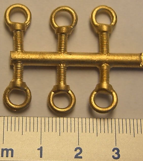 Hebeösen ca. 8,0mm Außendurchmesser 1x 6-er Satz am Gießast