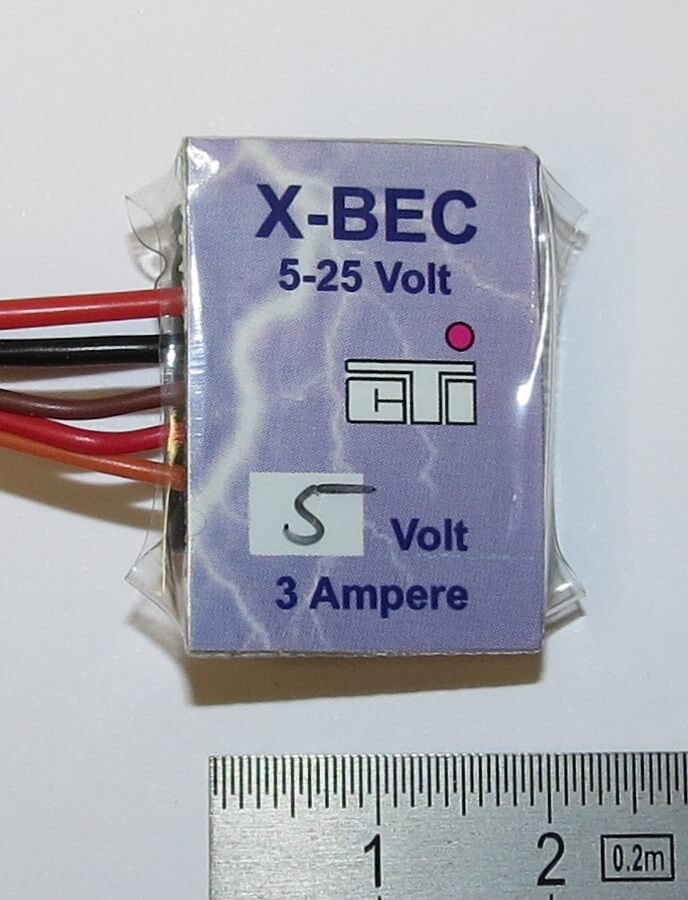 1x X-BEC 5,7-35V Eingangsspannung, 5,0V  Ausgang, bis max   