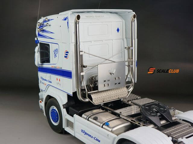1:14 Auspuffanlage für SCANIA mit Geräteträger V2A