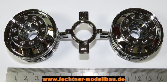 Spritzguss-Teilesatz U-Teile. Verchromt. Passend für 1 Spritzguss-Teilesatz U-Teile. Verchromt. Passend für