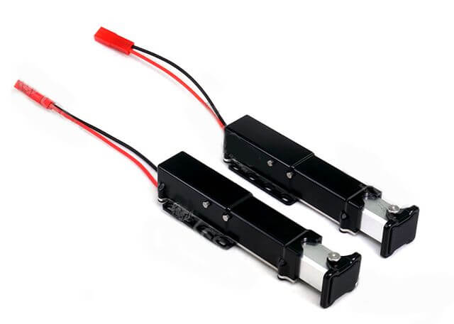 Para elektrycznych podpór przyczepy wykonanych z metalu