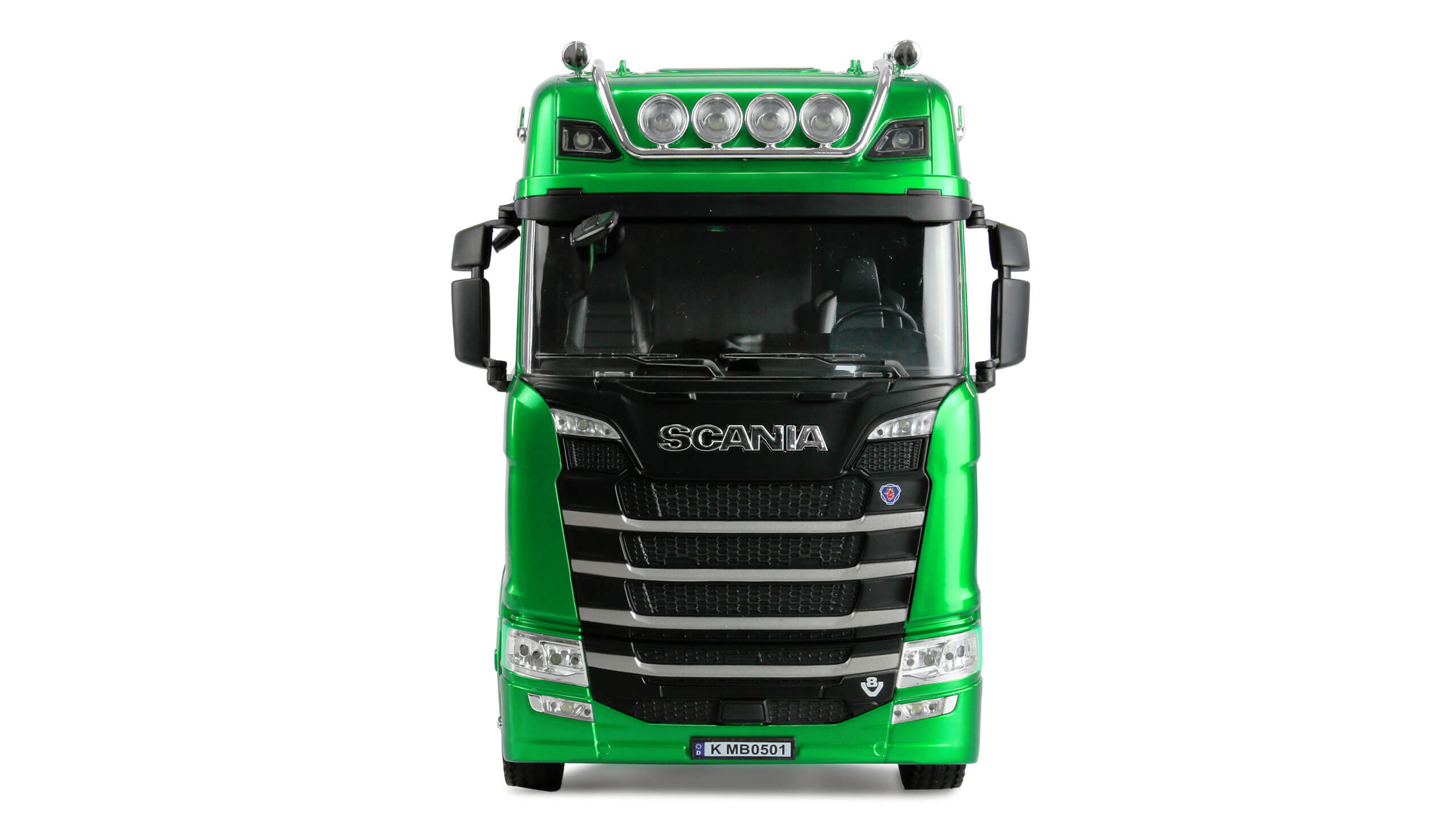 Scania 770S, RTR. Fertig montiert mit Karosserie, Licht un