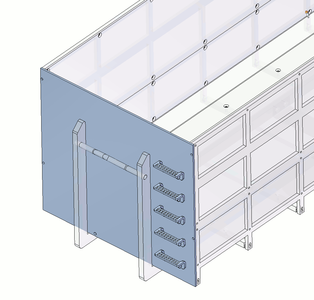 LEIMBACH Frontblende für hohen Container. Tamiya            