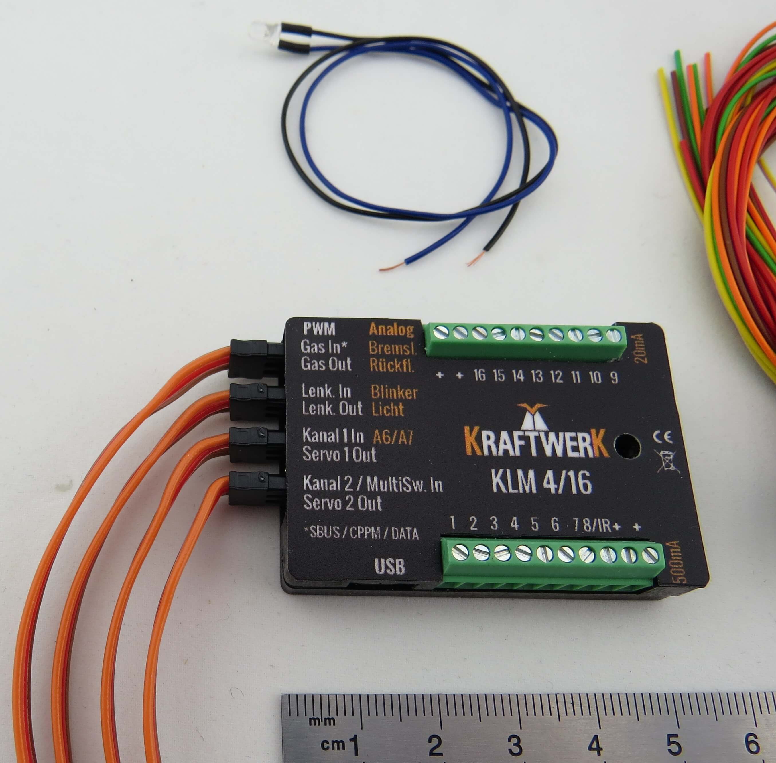 KLM 4/16 Lichtassistent-SET incl.LED- Kabelbäumen           