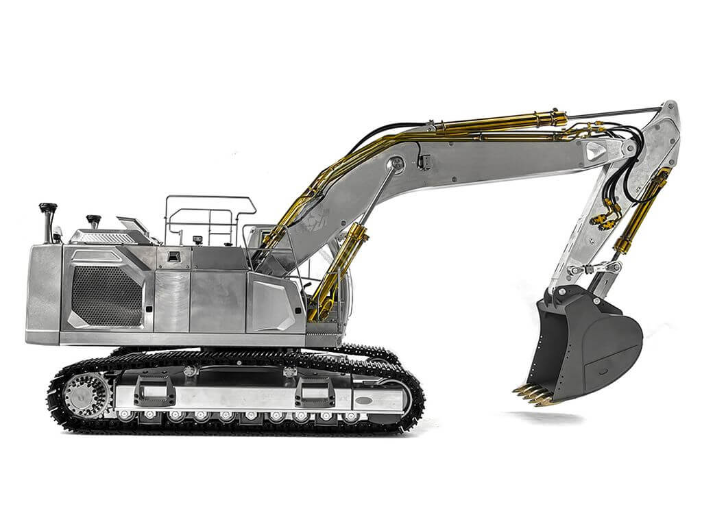 1:14 Kettenbagger L945R Bausatz aus Alu mit Hydraulik 1:14 Kettenbagger L945R Bausatz aus Alu mit Hydraulik