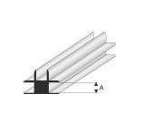 Kunststoff-Profil T-Verbinder 1,5mm 1m lang, weiss Kunststoff-Profil T-Verbinder 1,5mm 1m lang, weiss