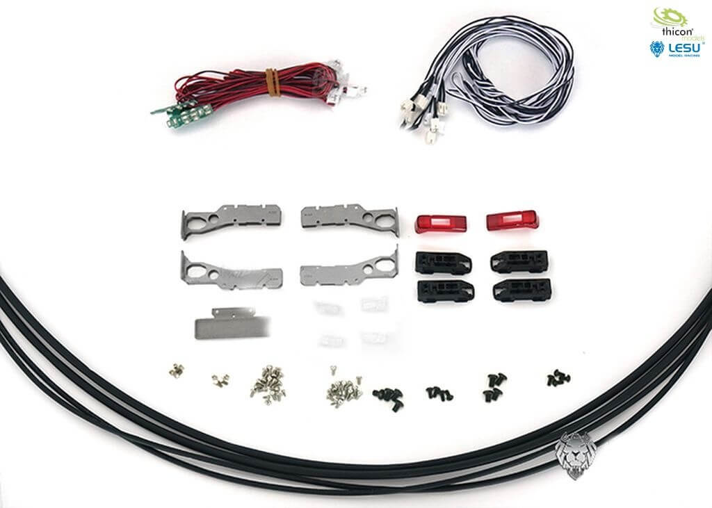 Rückleuchten für Volvo mit LEDs und Halter aus VA, V1       