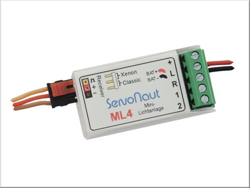 1x Mini-Lichtanlage ML4 V2 mit 4 Funkt-  ionen auf 4