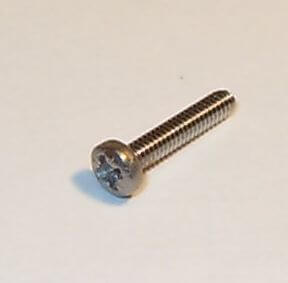 25 lens head screws with Phillips M2 x 10 DIN 7985, stainless steel