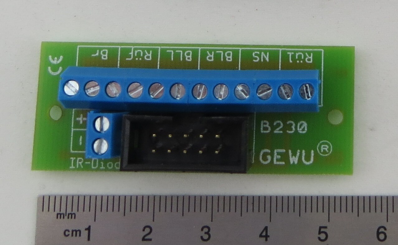 Beleuchtungs-Platine hinten. Passend zur  MVT-07 (Gewu) Arti