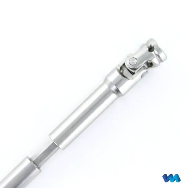 Doppel-Kardangelenk 10mm Durchmesser, Gesamtlänge 62mm, VA  