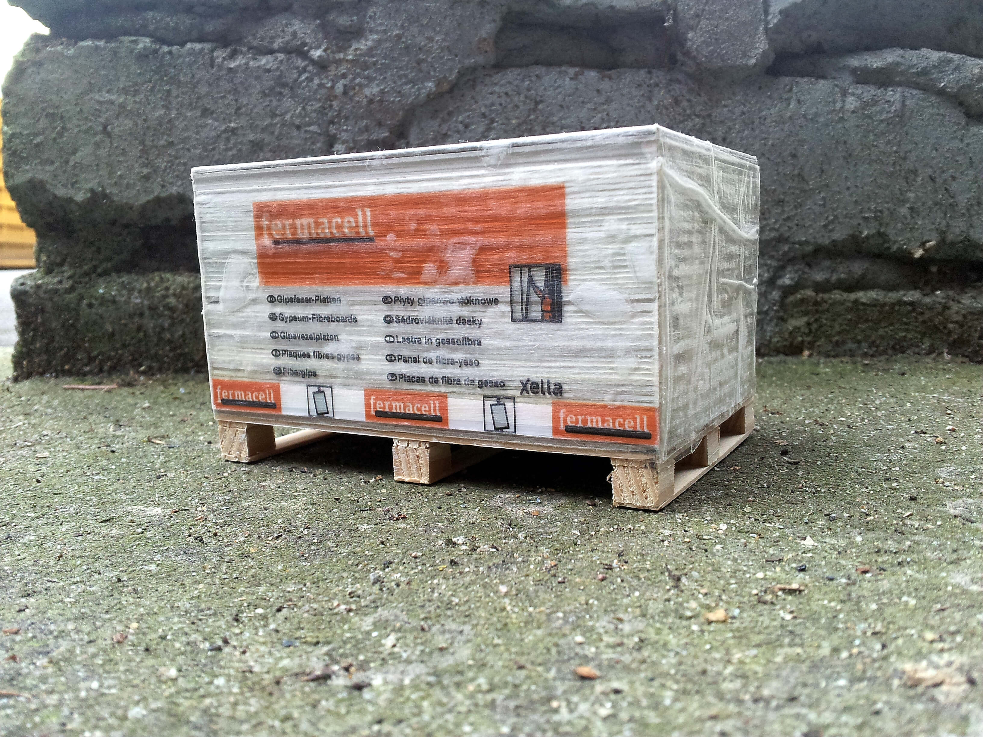FERMACELL-Palette im Maßstab 1:TAMIYA  Passend zum