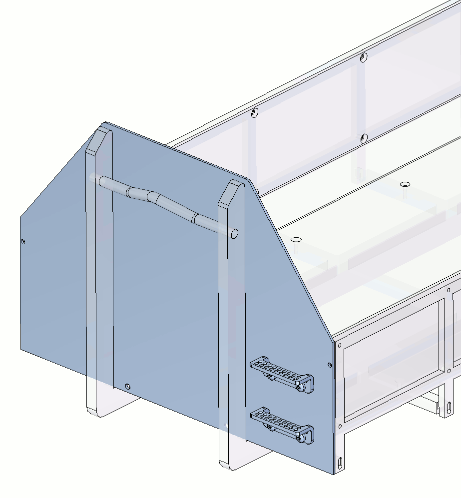 LEIMBACH Frontblende für flachen Container. Tamiya.         