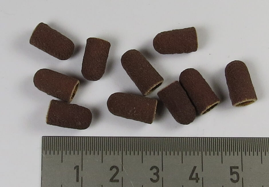 Schleifkappe, 5mm, fein. Geeignet für 5mm-Schleifkappenträ Schleifkappe, 5mm, fein. Geeignet für 5mm-Schleifkappenträ
