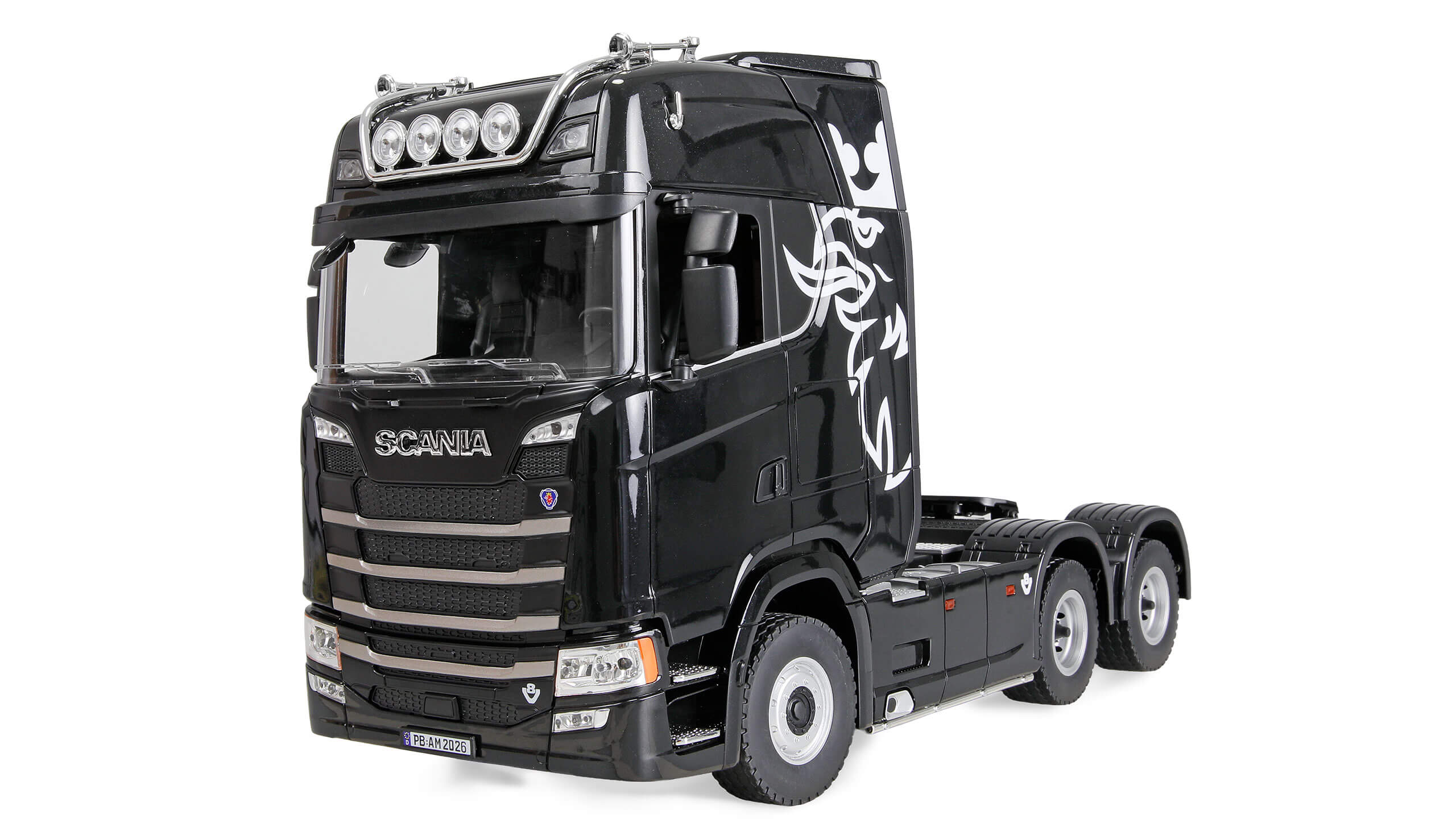 Scania 770S, RTR. Fertig montiert mit Karosserie, Licht un