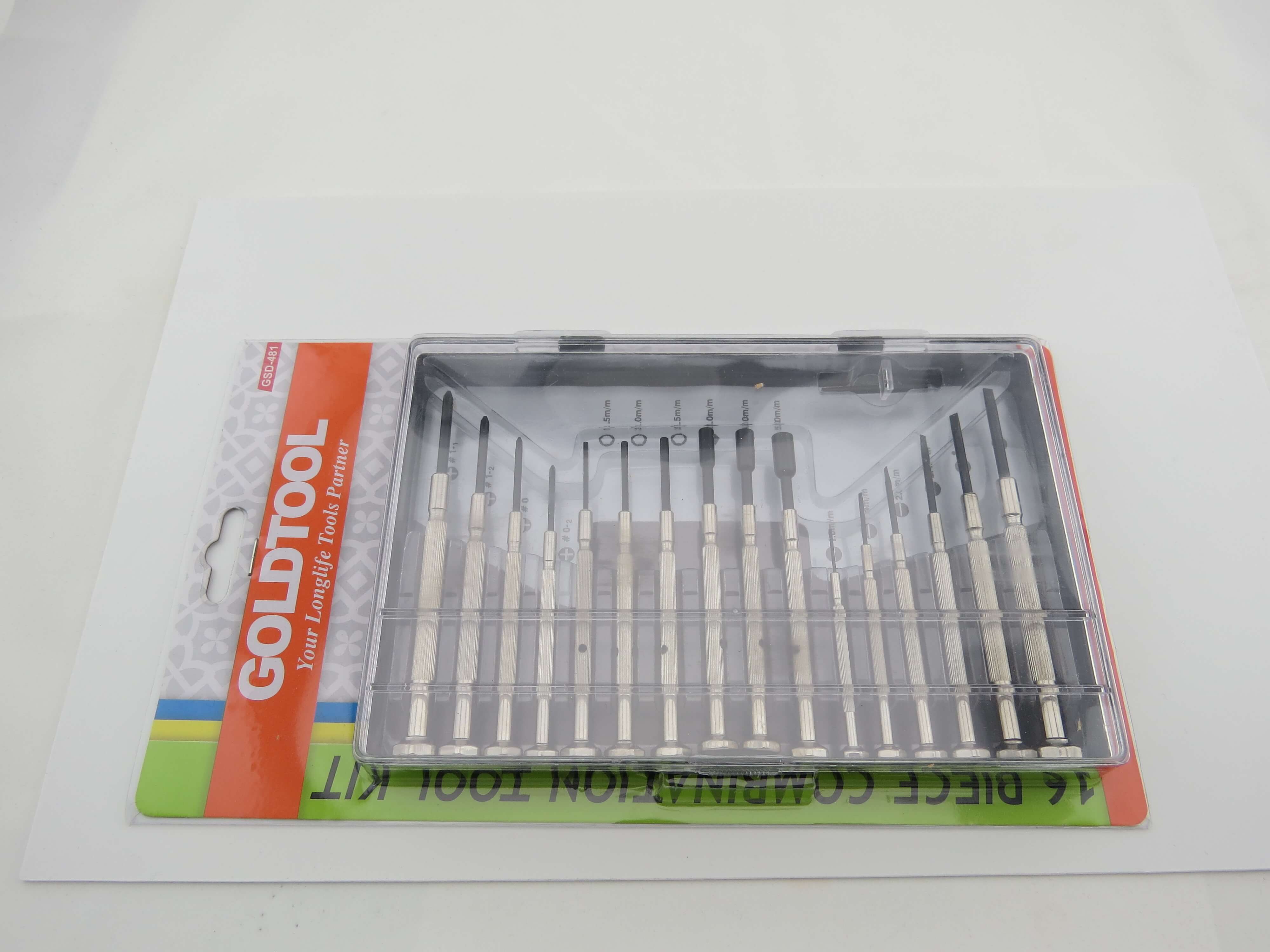 Schraubendreher-Satz. 16-teilig. GOLDTOOL GSD-481 Schraubendreher-Satz. 16-teilig. GOLDTOOL GSD-481