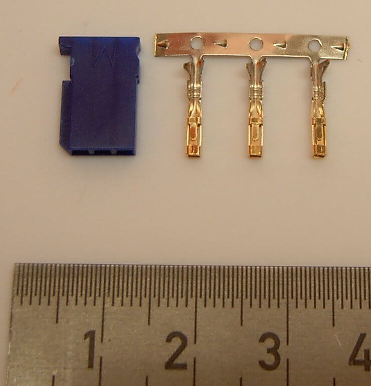 Servo-Stecker Futaba, Buchse, BLUE-Line  10 Stück Servo-Stecker Futaba, Buchse, BLUE-Line  10 Stück