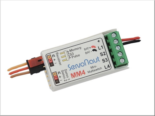 1x Mini-Multiswitch MM4 mit 4 Funktionen auf 4              