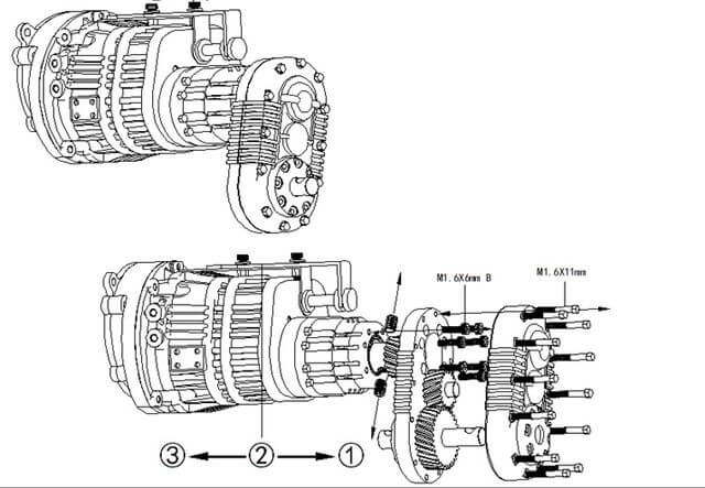 Scale Allradgetriebe 3-Gang mit Motor,Lüfter und Schaltservo Scale Allradgetriebe 3-Gang mit Motor,Lüfter und Schaltservo