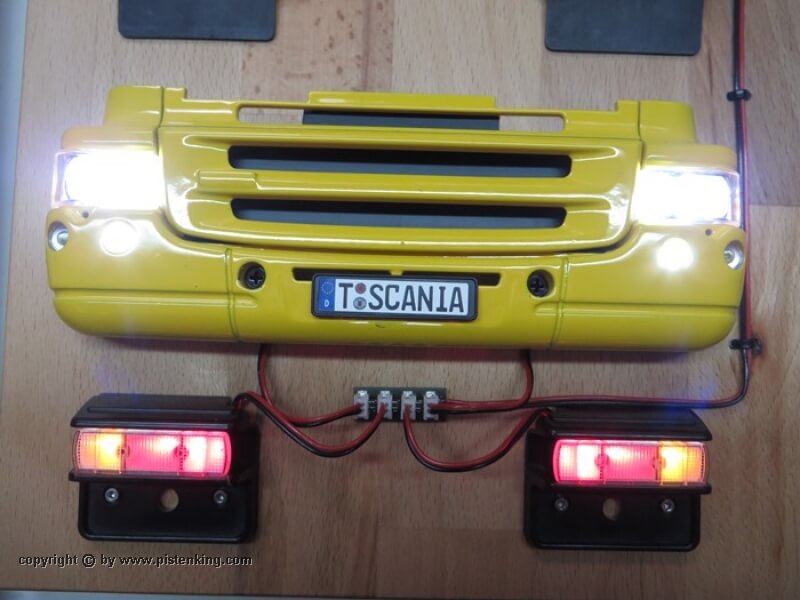 Zestaw oświetlenia Kingbus do SCANIA R470/R620 firmy Tamiya