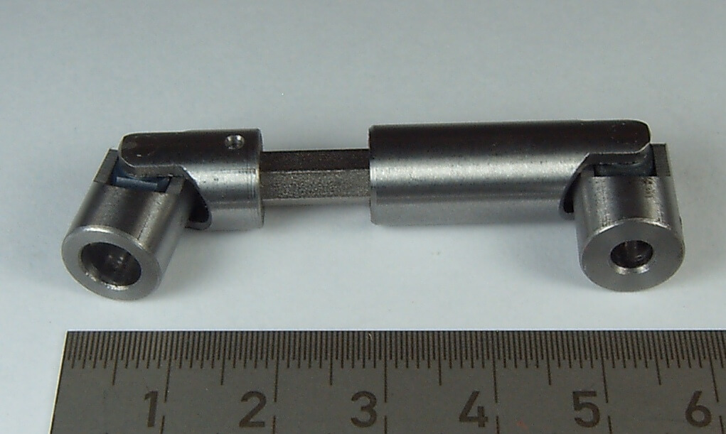 Doppel-Kardangelenk 10mm Durchmesser, Gesamtlänge           