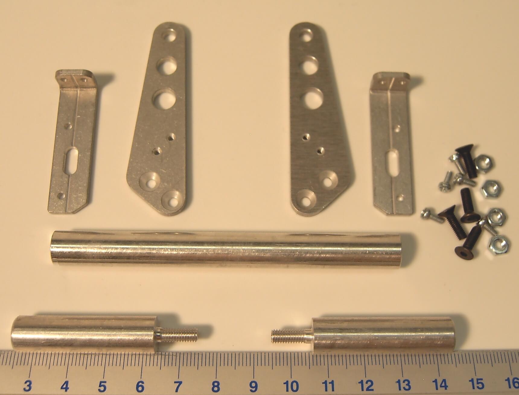 Unterfahrschutz, Tamiya-Maßstab. Alu.  Für Kipper. Breite 1 Unterfahrschutz, Tamiya-Maßstab. Alu.  Für Kipper. Breit