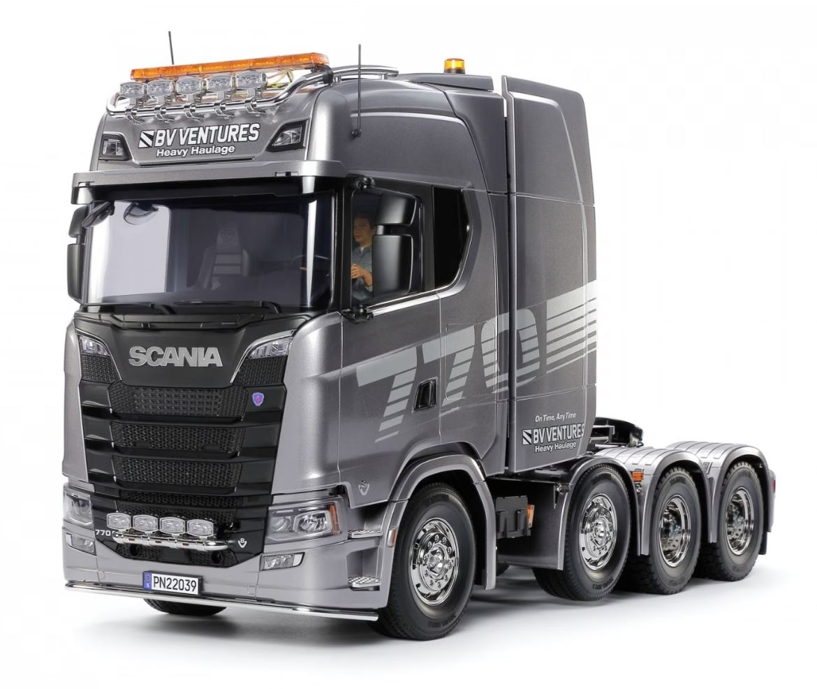 Kamyon, ağır yük aracı, Scania, metalik, çok dingilli kamyon