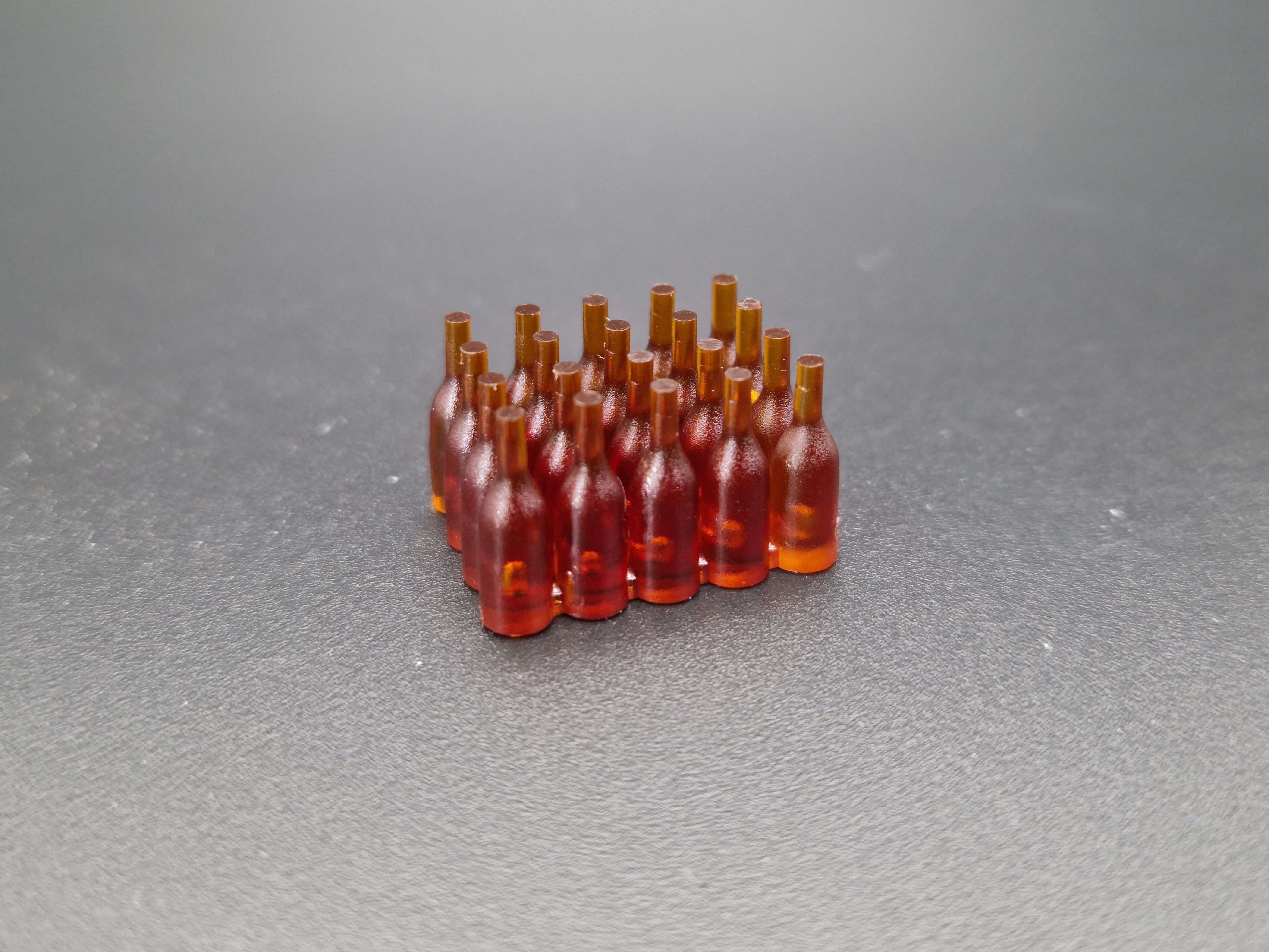 FineLine bottle block (20) 1:16, 15mm high brown | 4143