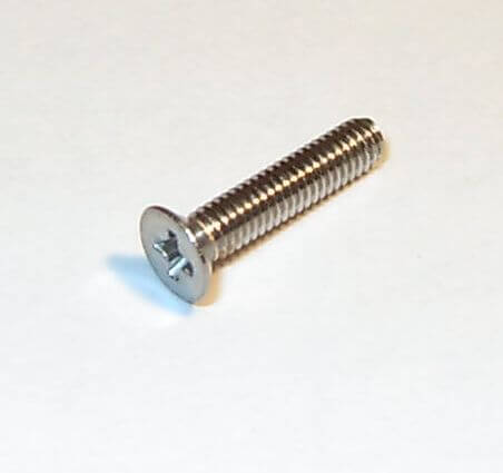 25 Senkschrauben m.Kreuzschlitz M2,5x 12 DIN 965, Niro      