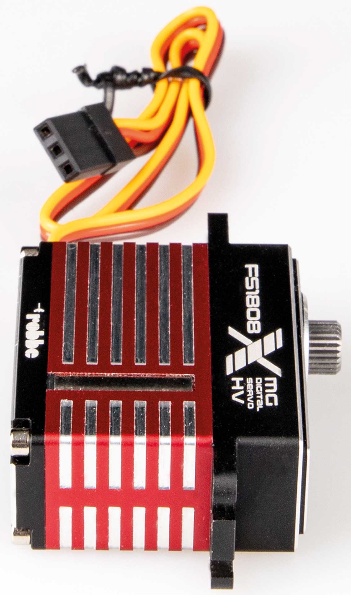 Servo FS-1808X HV MG. Digitales Mini-Servo. Maße: 35,5x15