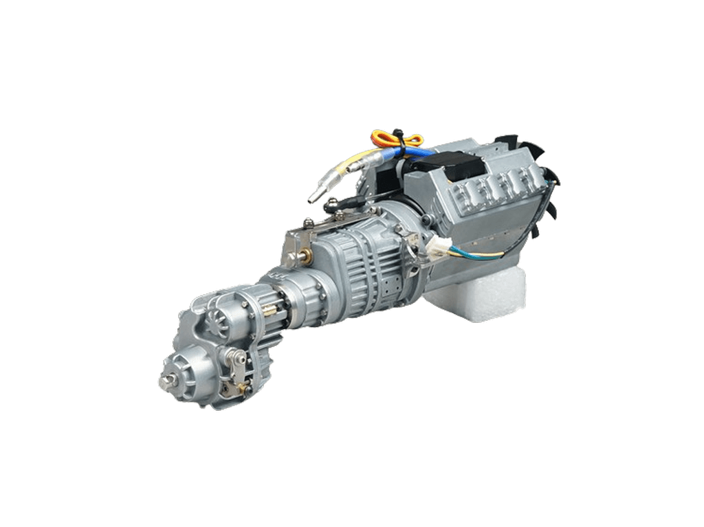 3-speed all-wheel drive, switchable with motor, fan, switch