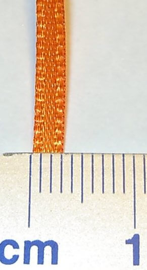 Zurrband (Textil) ca. 3mm breit, 50cm lang, orange, zur     