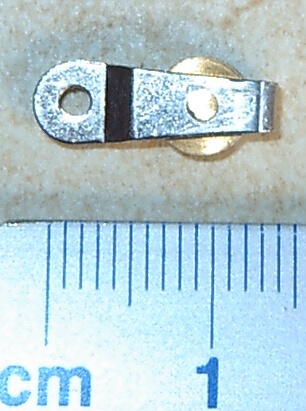 Block with 1 roll, nickel-plated (1 piece) approx. 15x6x3mm,