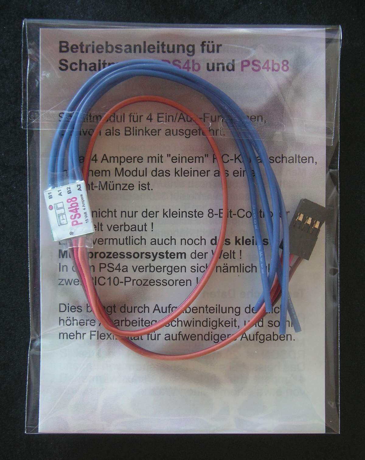 Memoryschalter PS4b8 mit 4x 4A-Ausgang   4x