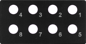 Schaltblende für NMS-16-R und EMS-16-R                      