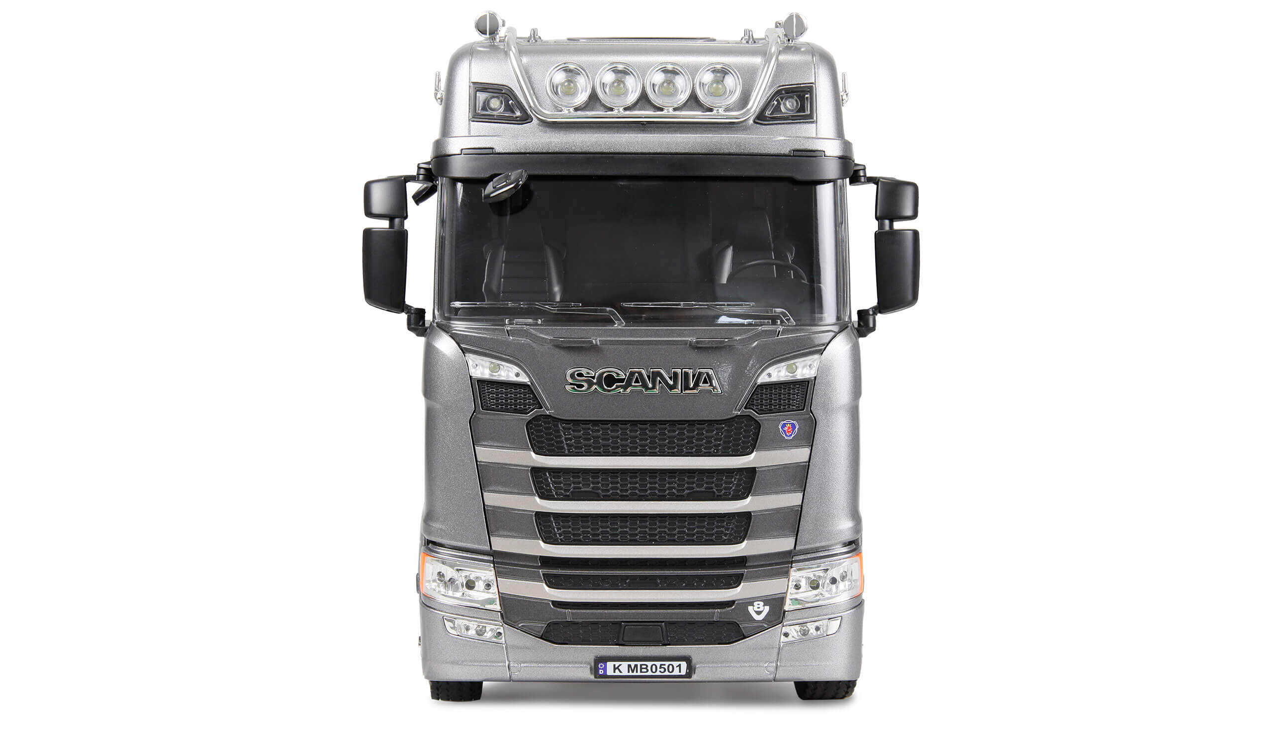 Scania 770S, RTR. Fertig montiert mit Karosserie, Licht un