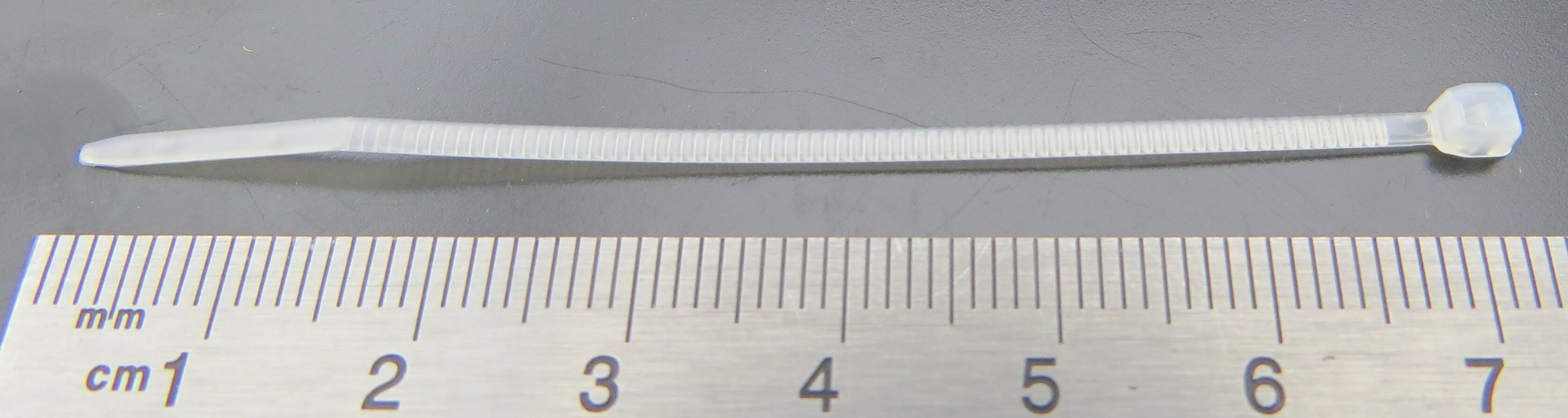 Cable ties (100 pieces) natural, plastic, size: 71x1,6mm