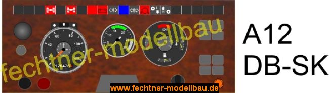 Decal / Sticker dashboard A12 for DB SK, imitation wood