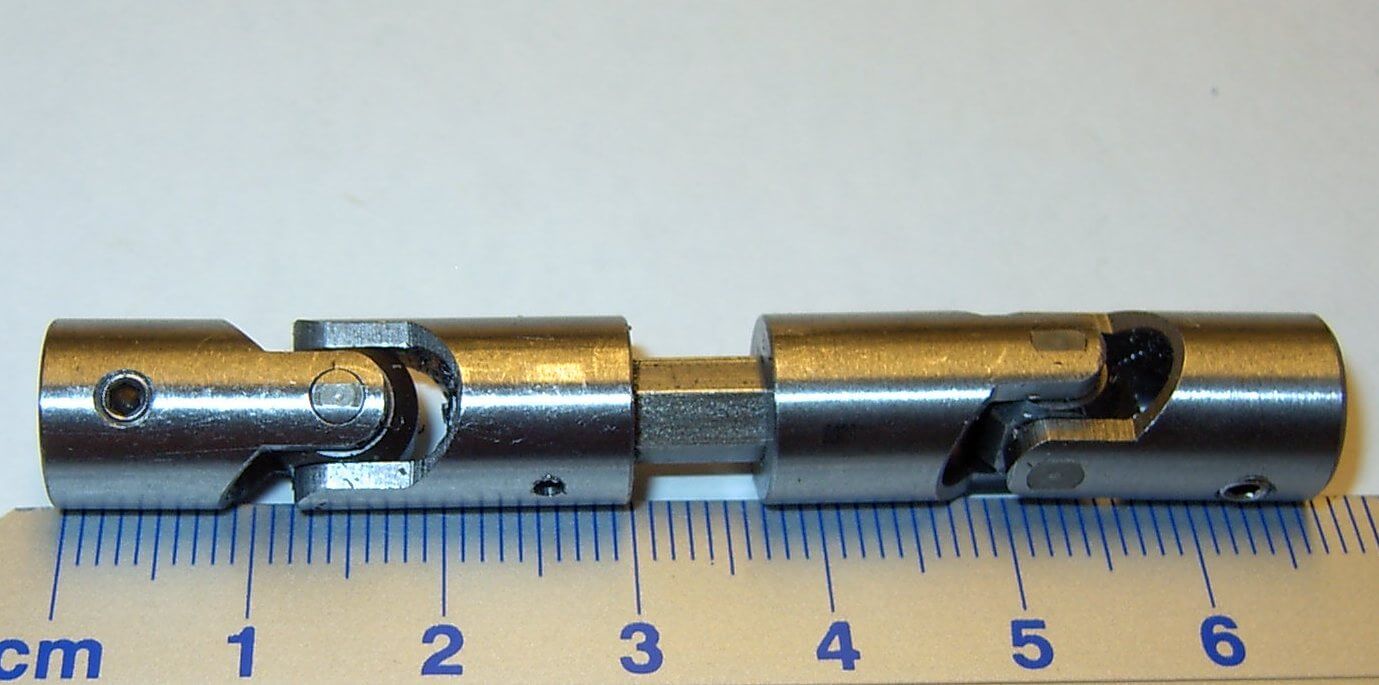 Doppel-Kardangelenk 10mm Durchmesser, Gesamtlänge           